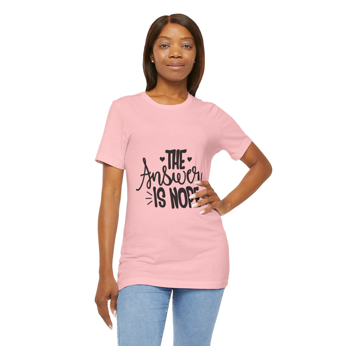 The Answer Is Nope Tee — Funny Graphic Short Sleeve Shirt