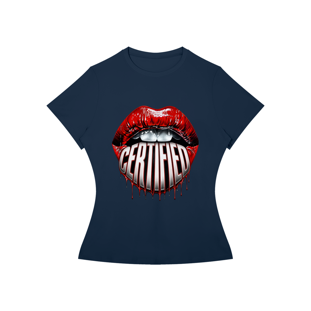 Certified Lips Women’s Slim-Fit Graphic Tee