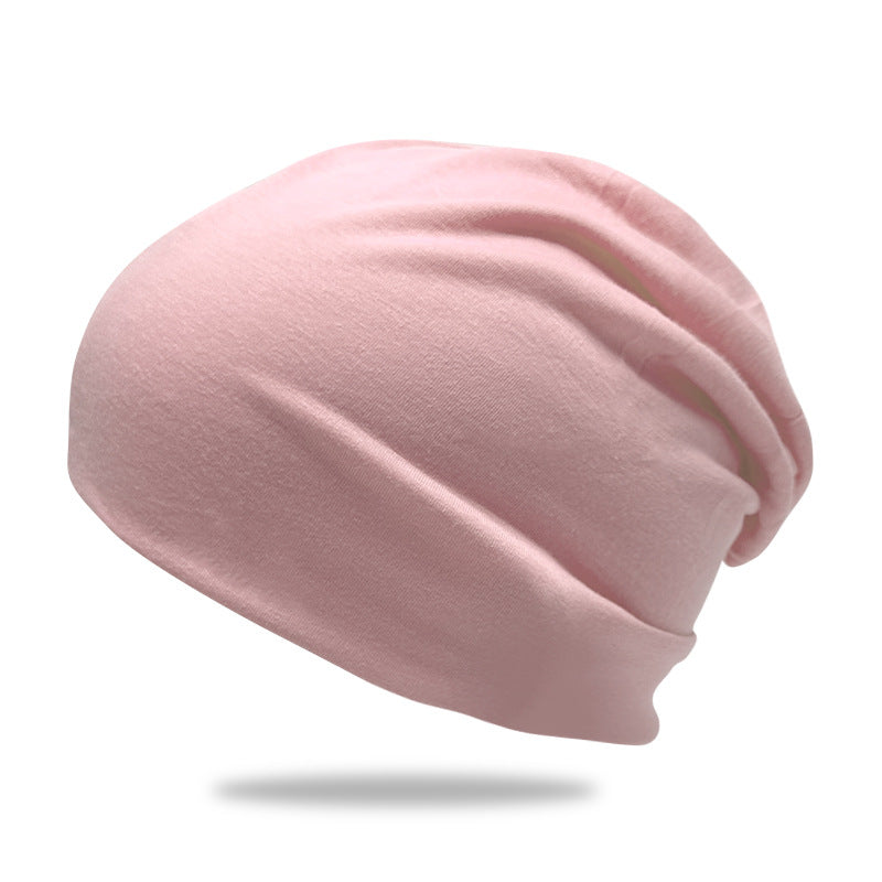Solid-Color Slouchy Beanie — Soft Knit Winter Hat