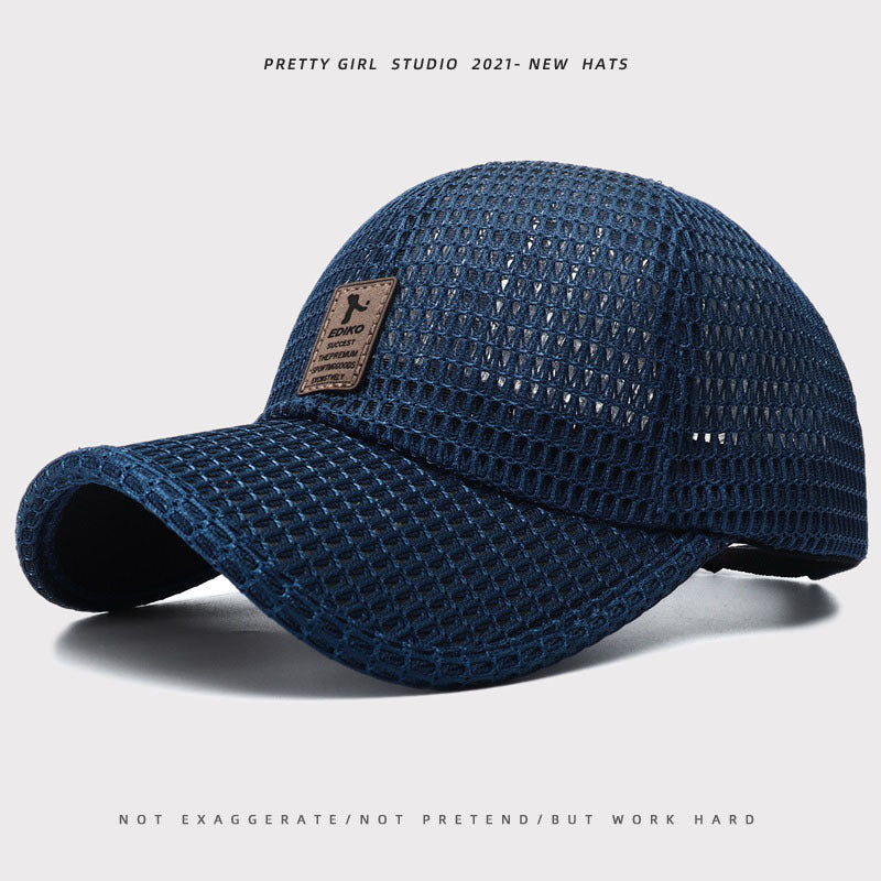 Men's Breathable Mesh Baseball Cap — Quick-Dry Sports Hat