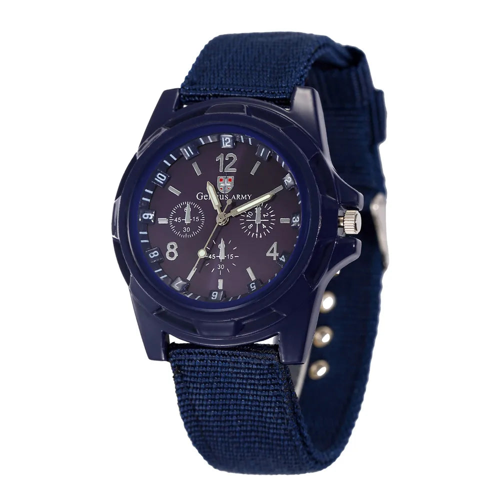 New Men Watches 2025 Fashion Quartz Wristwatch for Men Casual Nylon Band Military Sport Male Clock Watch Gift Reloj Hombre