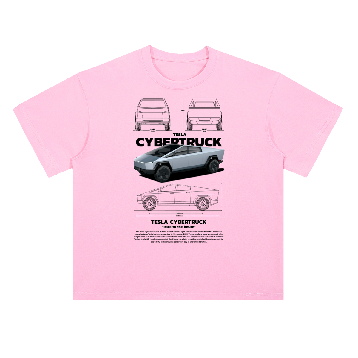 Cybertruck Cotton Graphic Tee