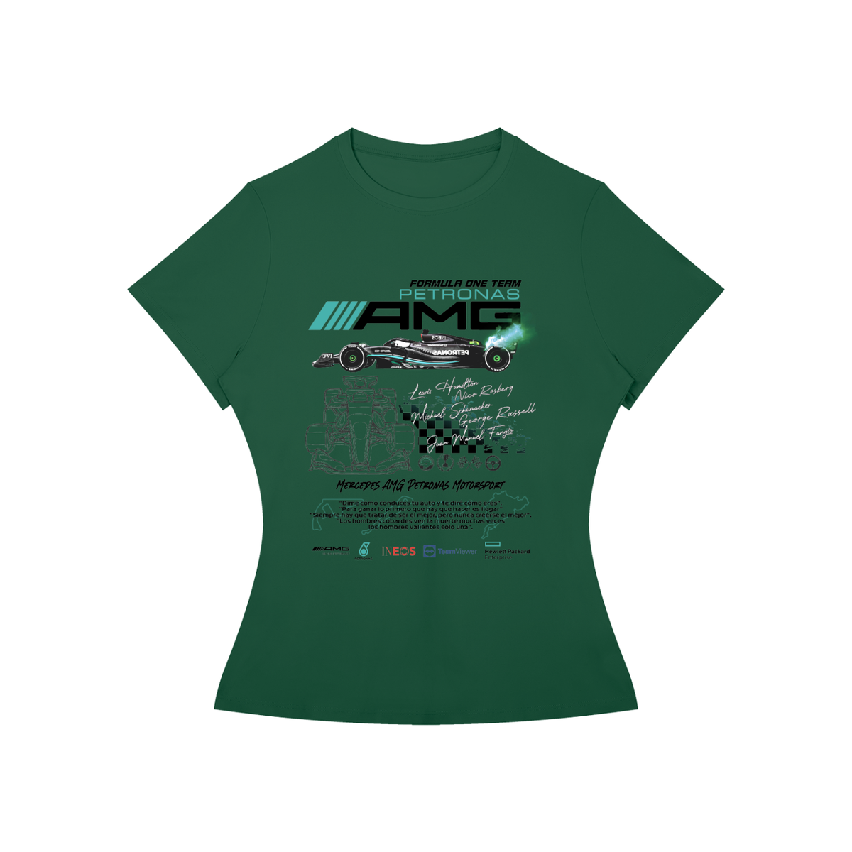 Mercedes AMG F1 Women’s Slim-Fit Graphic Tee