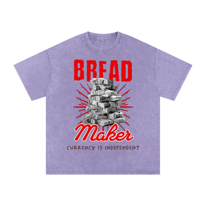 Bread Maker Snow-Washed Cotton Graphic Tee