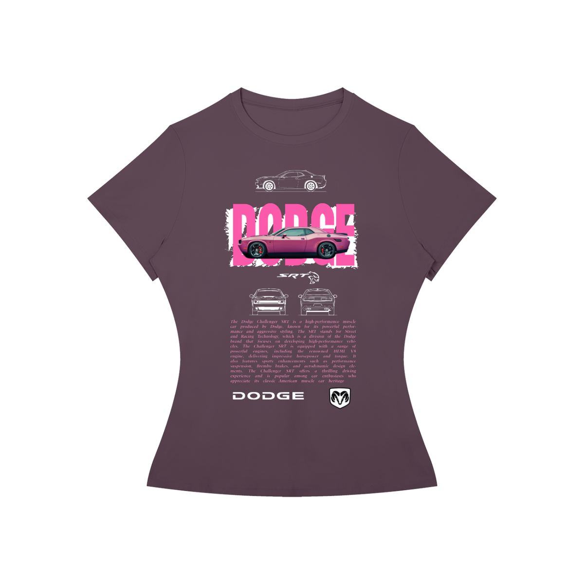 Dodge Challenger SRT Women’s Slim-Fit Graphic Tee