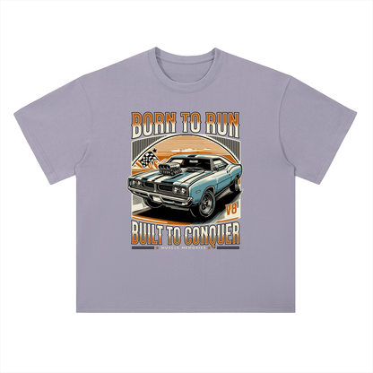 BORN TO RUN & CONQUER Cotton T-Shirt