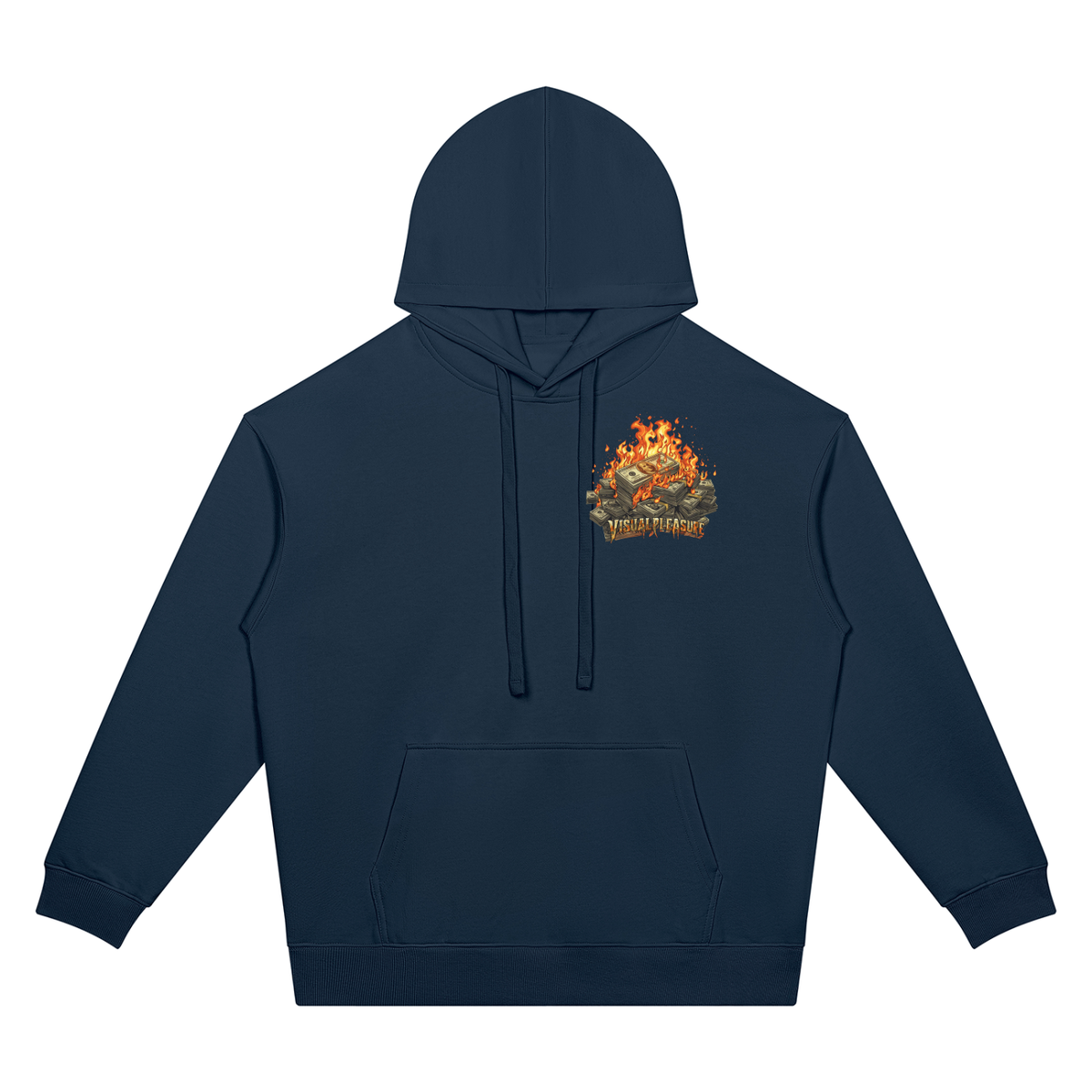 Dice Game Two-Sided Graphic Drop Shoulder Hoodie