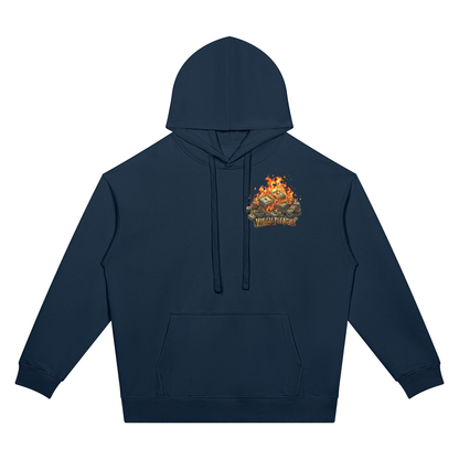 Dice Game Two-Sided Graphic Drop Shoulder Hoodie