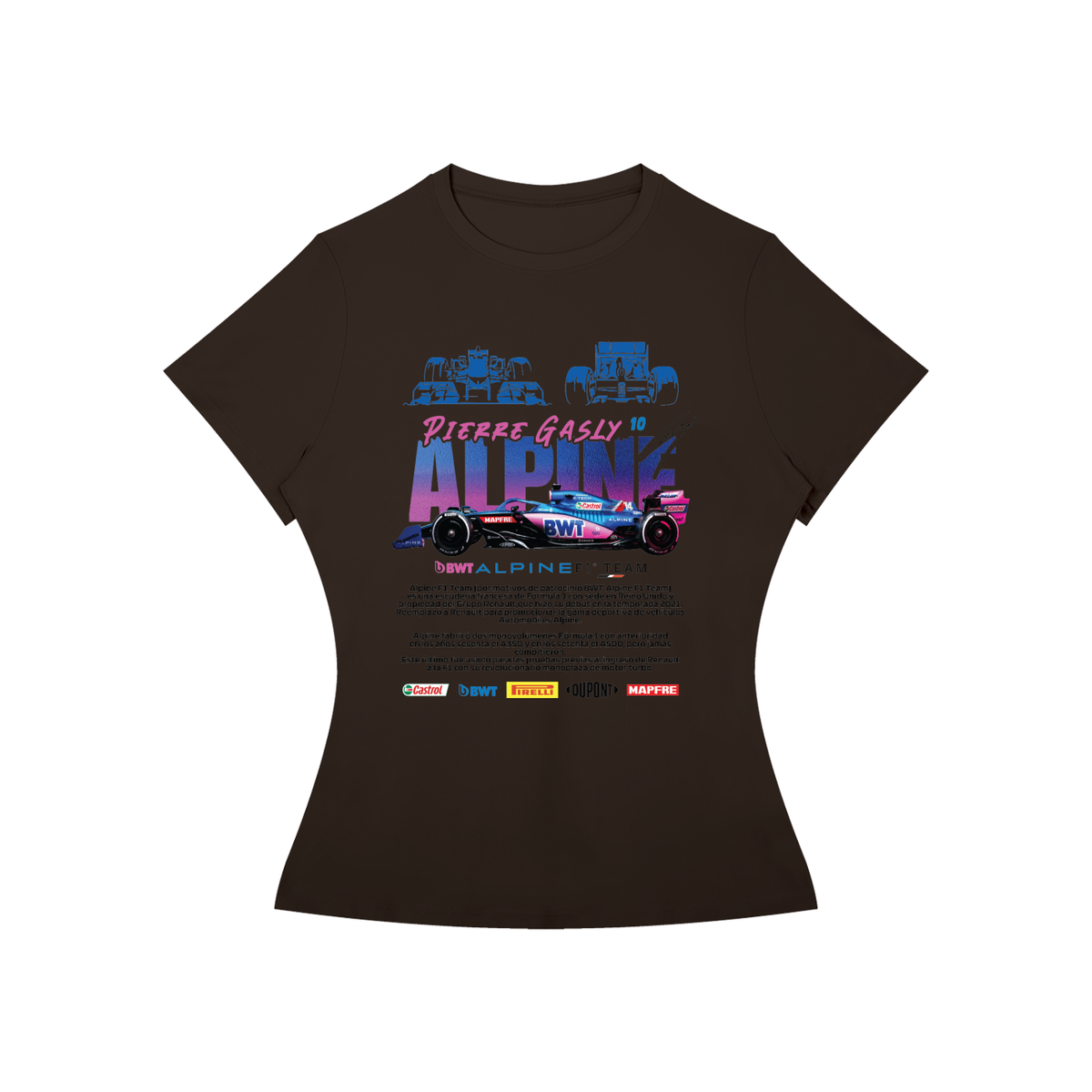 Alpine Formula F1 Racing Women’s Slim-Fit Tee