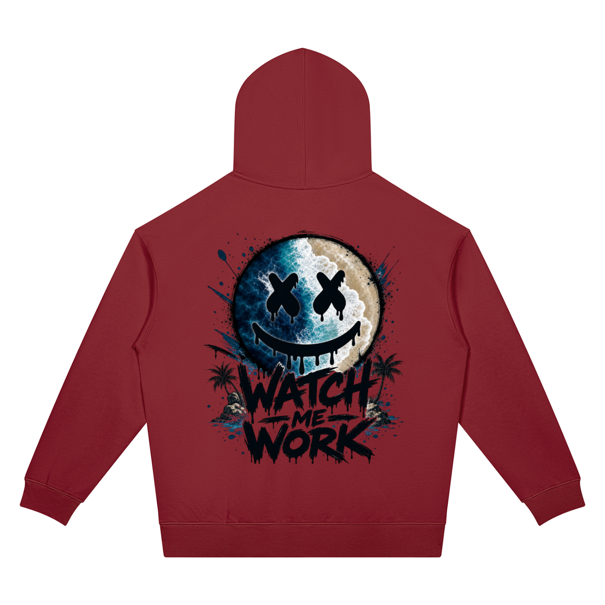 Watch Me Work Two-Sided Graphic Hoodie
