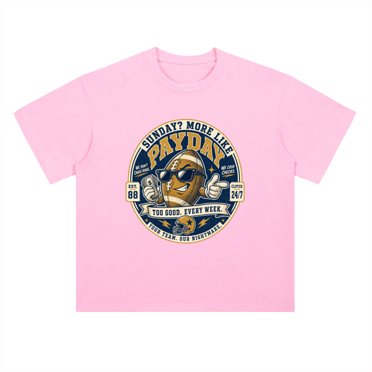 Payday Football Graphic Drop Shoulder Tee