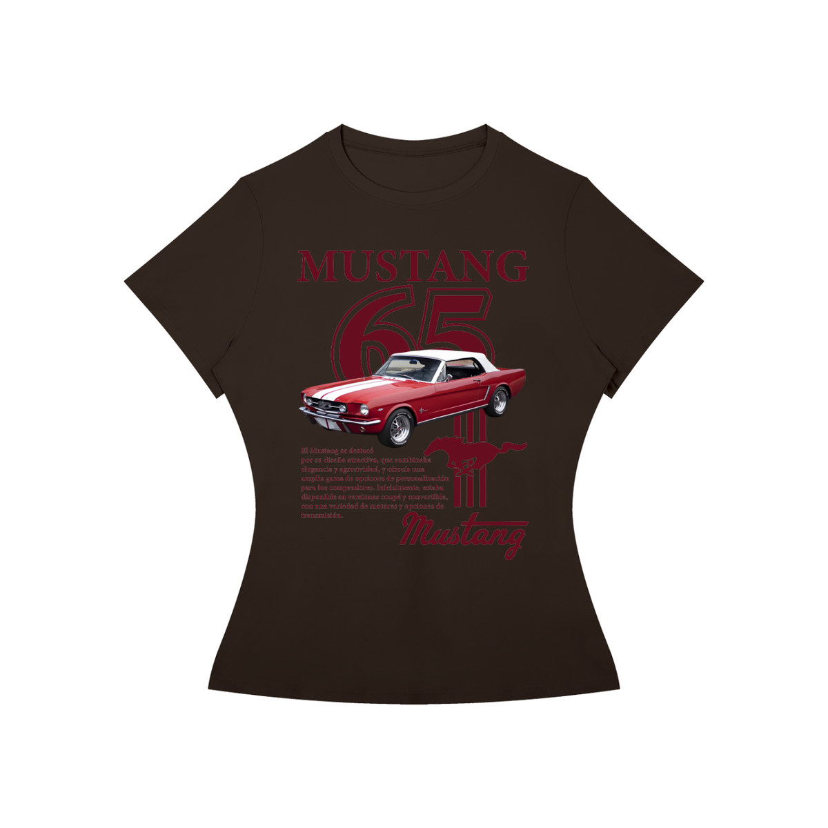 MUSTANG 65TH Red convertible T-Shirt