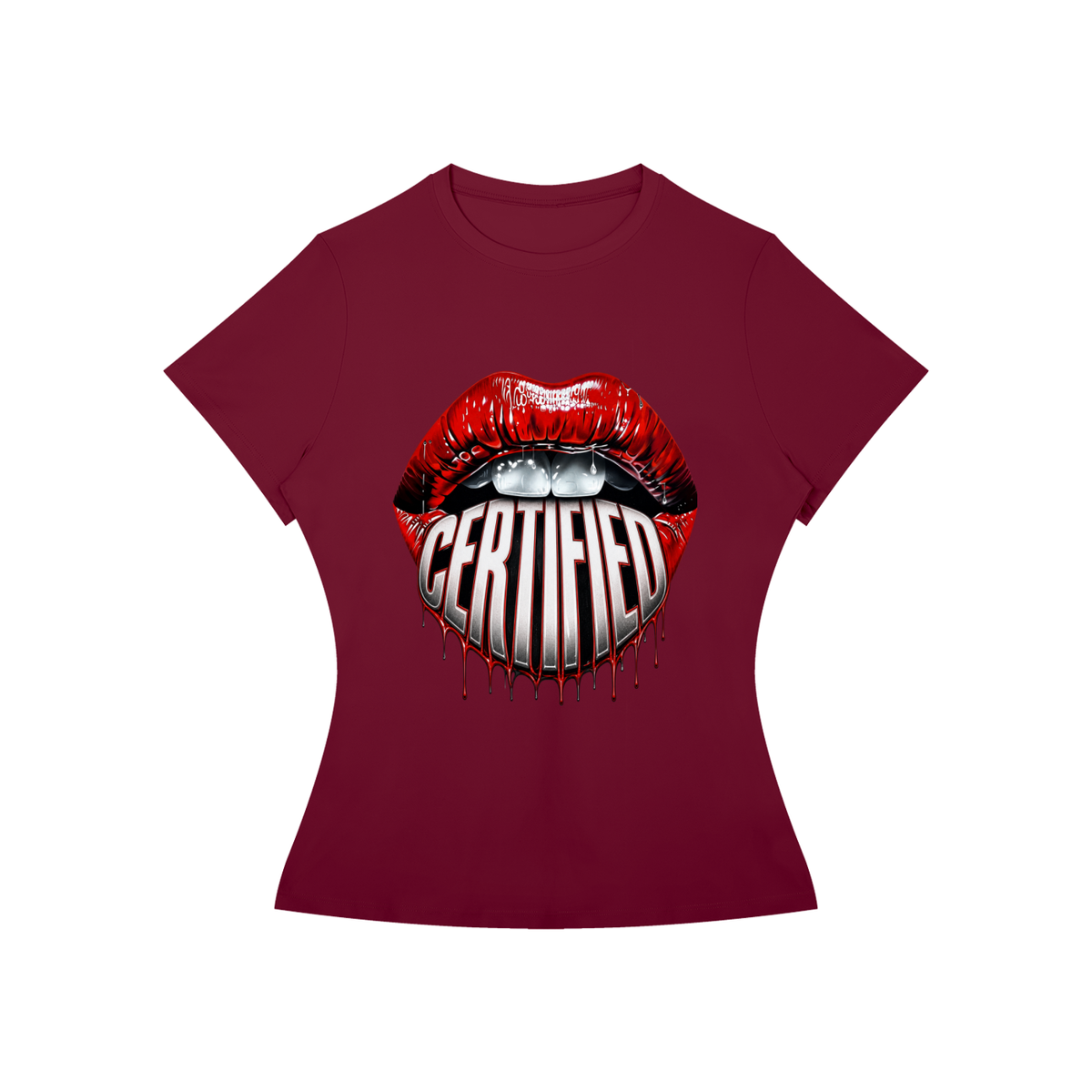 Certified Lips Women’s Slim-Fit Graphic Tee