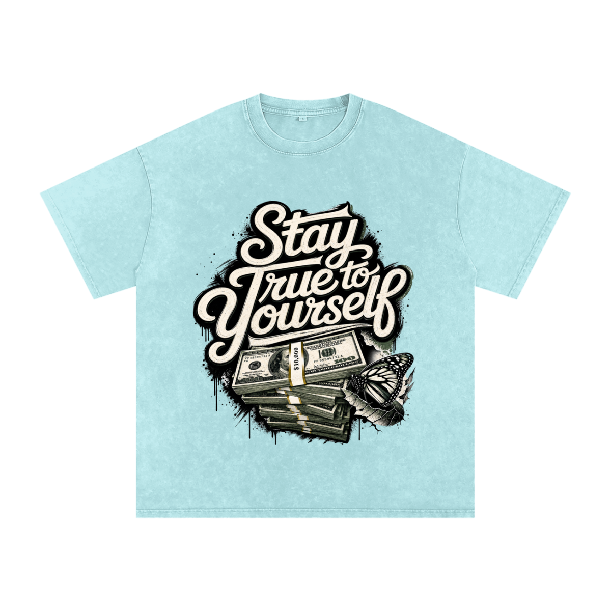 Stay True to Yourself Snow-Washed Cotton Tee