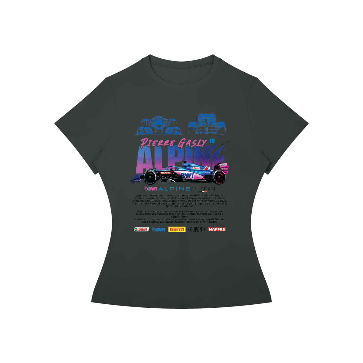 Alpine Formula F1 Racing Women’s Slim-Fit Tee