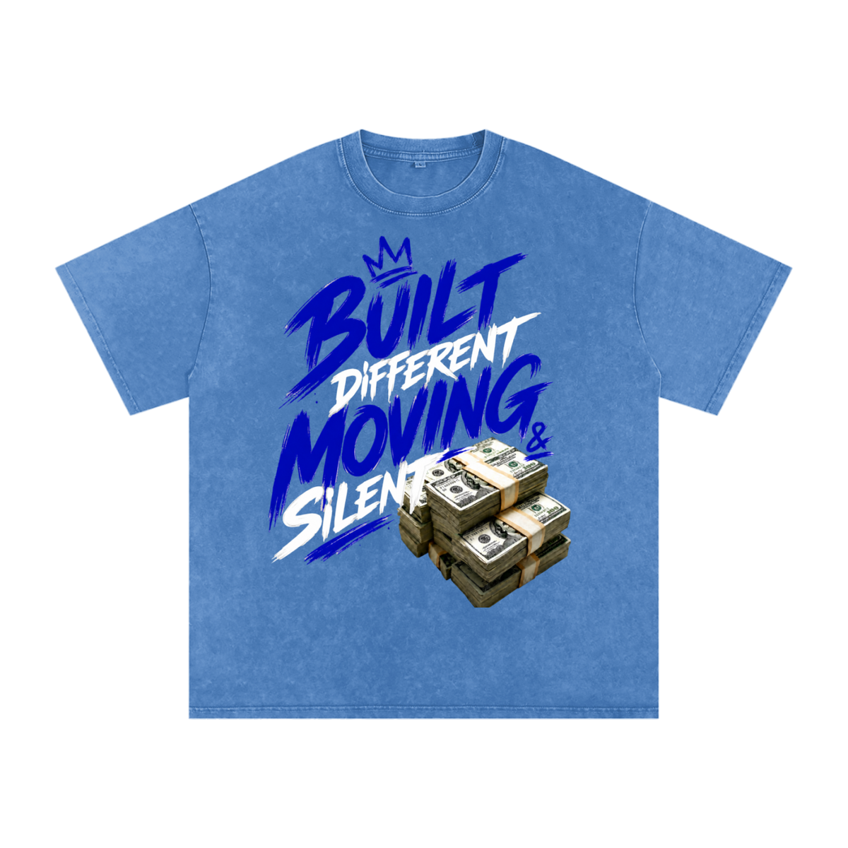 Built Different, Moving Silent Snow-Washed Cotton Tee