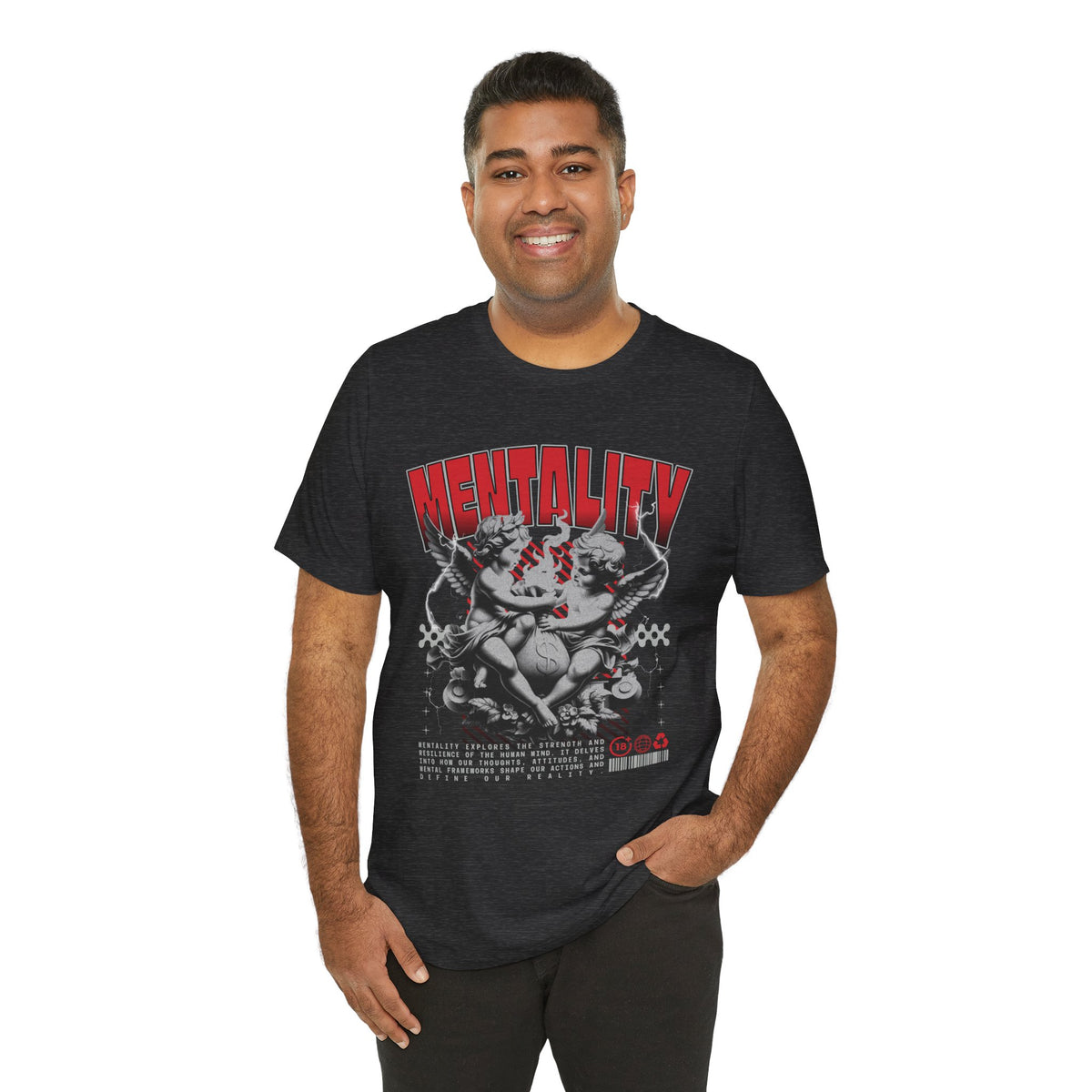 Mentality Graphic Tee — Vintage Cherub Skate Art Shirt