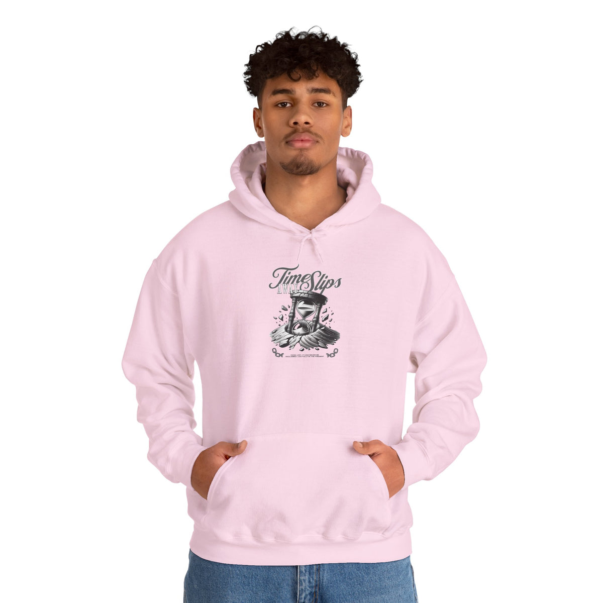 Time Slips Graphic Hoodie — Vintage Pocket Watch Illustration Sweatshirt