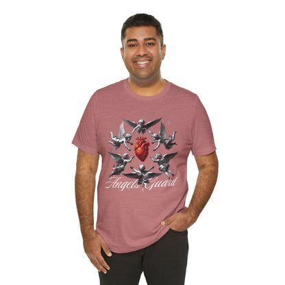 Angel Guard T‑Shirt — Sacred Heart & Cherub Graphic Tee