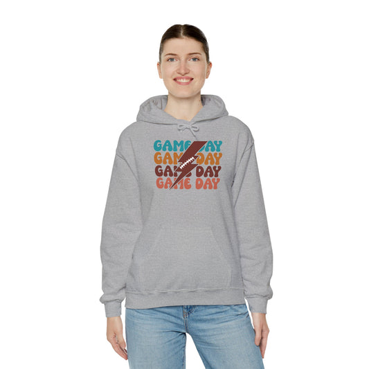Football Thunderbolt Game Day boxy Graphic Tee