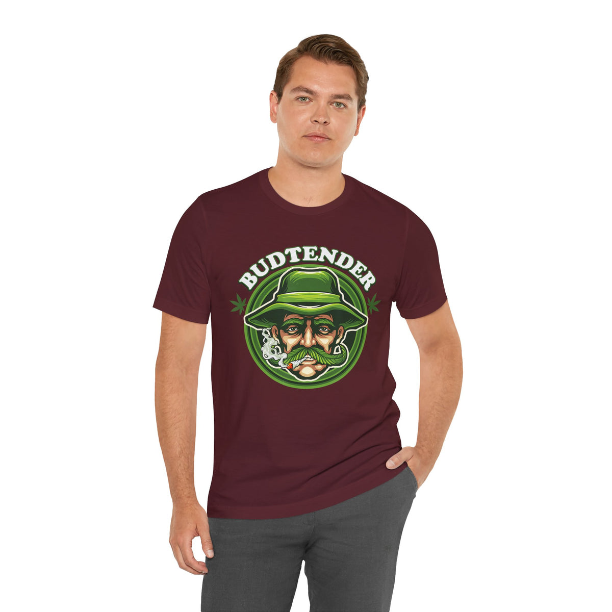 Budtender Graphic Tee – Retro Smoking Stoner Design