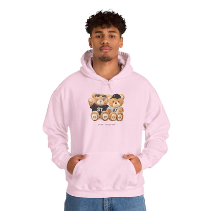Teddy Bears 'STAY' Hoodie - Cute Couple Bear Graphic Sweatshirt
