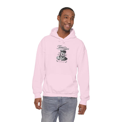 Time Slips Graphic Hoodie — Vintage Pocket Watch Illustration Sweatshirt