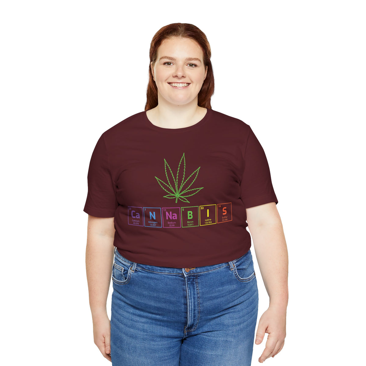 Cannabis Elemental Tee — Graphic Marijuana Leaf Science Shirt