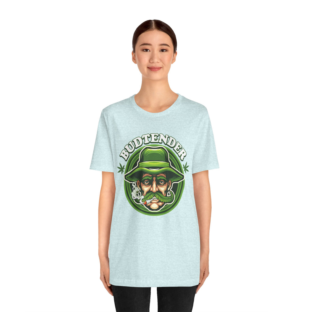 Budtender Graphic Tee – Retro Smoking Stoner Design