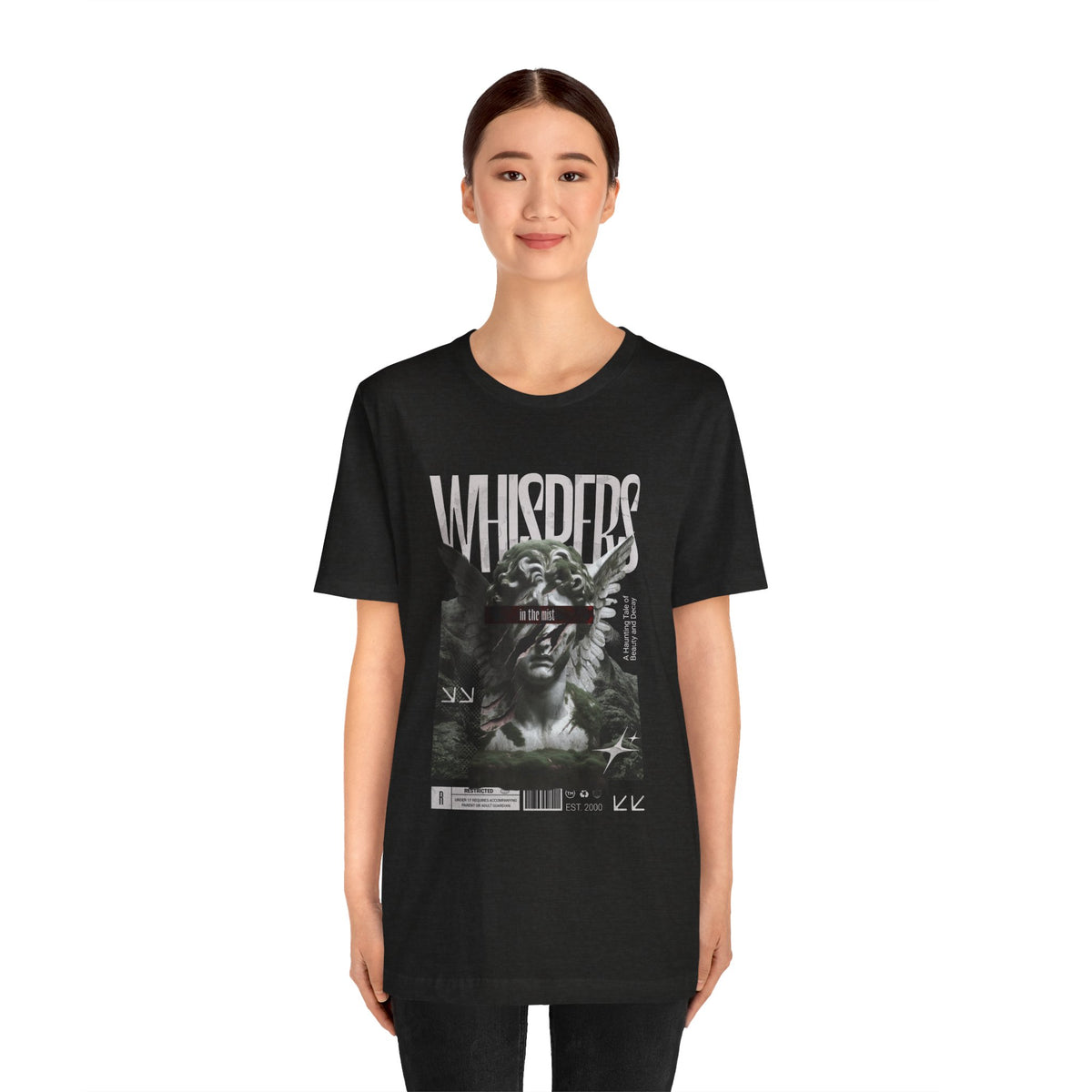 Whispers Angel Tee — Vintage Cherub Graphic T-Shirt