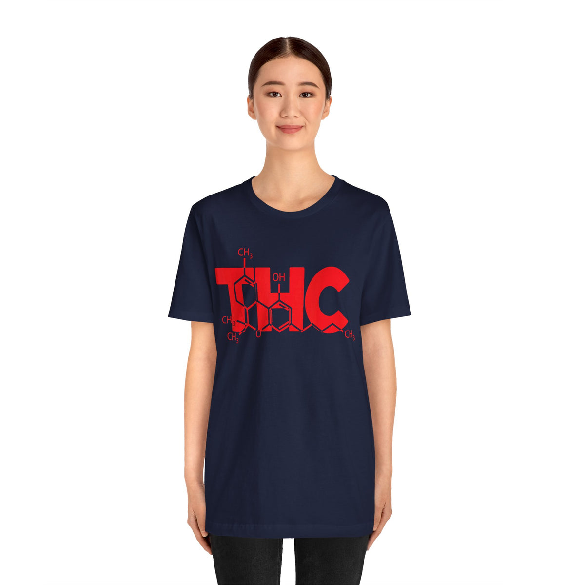 THC Molecule T-Shirt — Chemistry Graphic Cannabis Tee