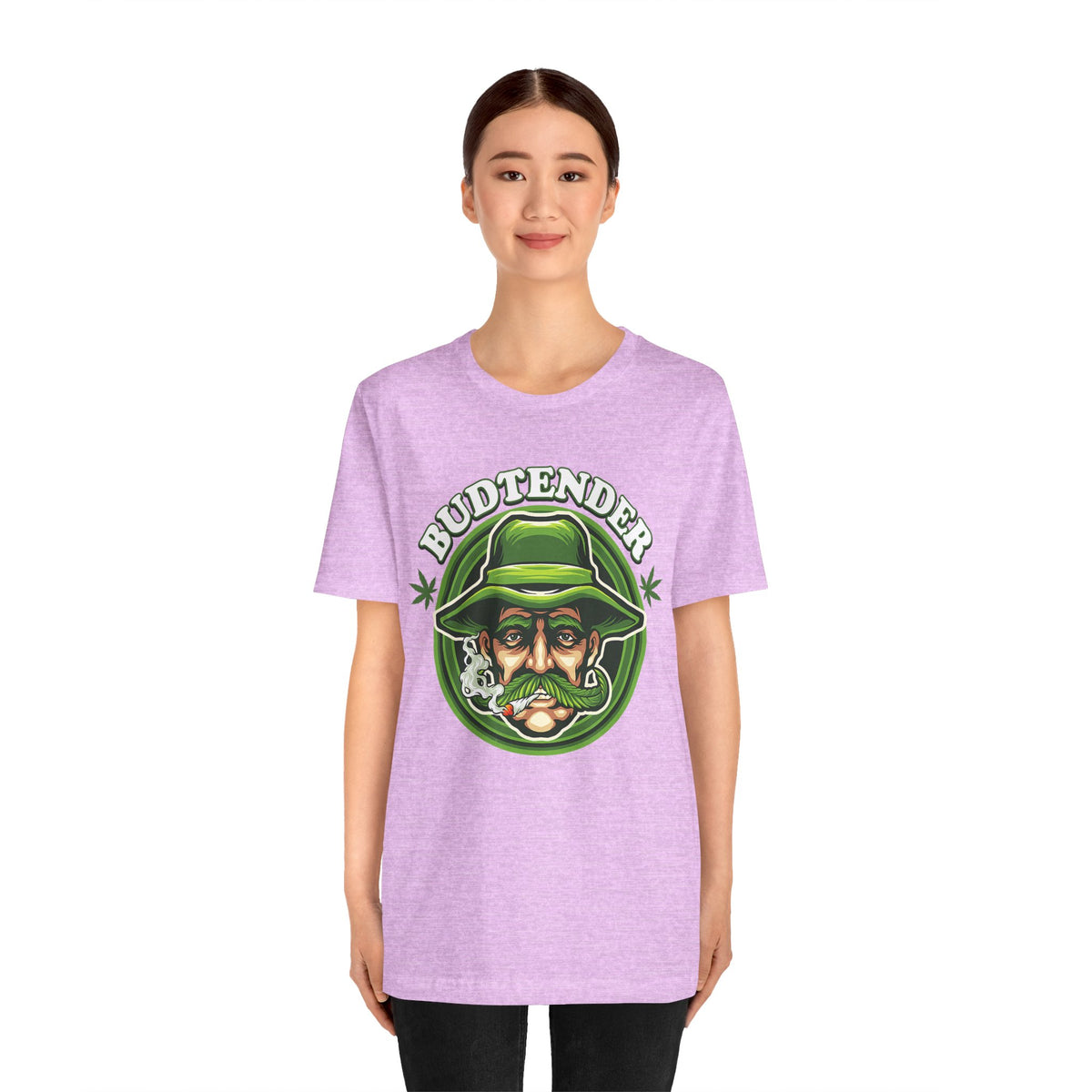 Budtender Graphic Tee – Retro Smoking Stoner Design