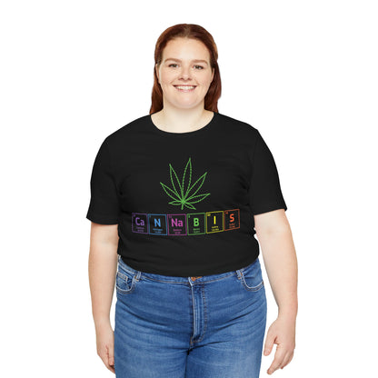 Cannabis Elemental Tee — Graphic Marijuana Leaf Science Shirt