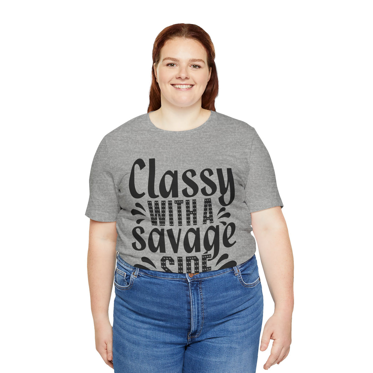 Classy With A Savage Side T-Shirt — Funny Sassy Graphic Tee for Women