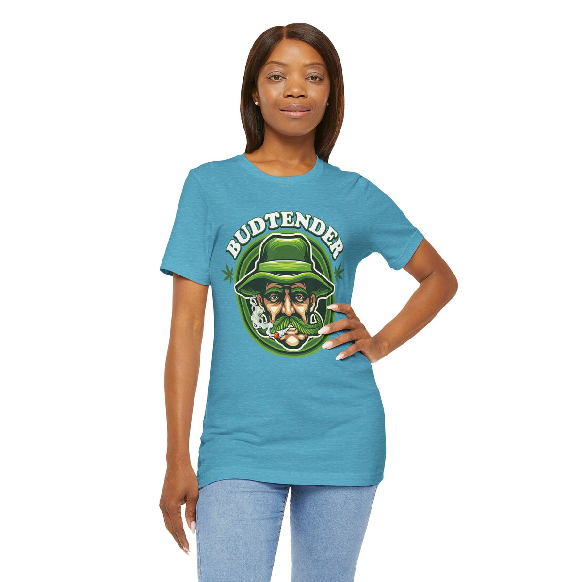 Budtender Graphic Tee – Retro Smoking Stoner Design