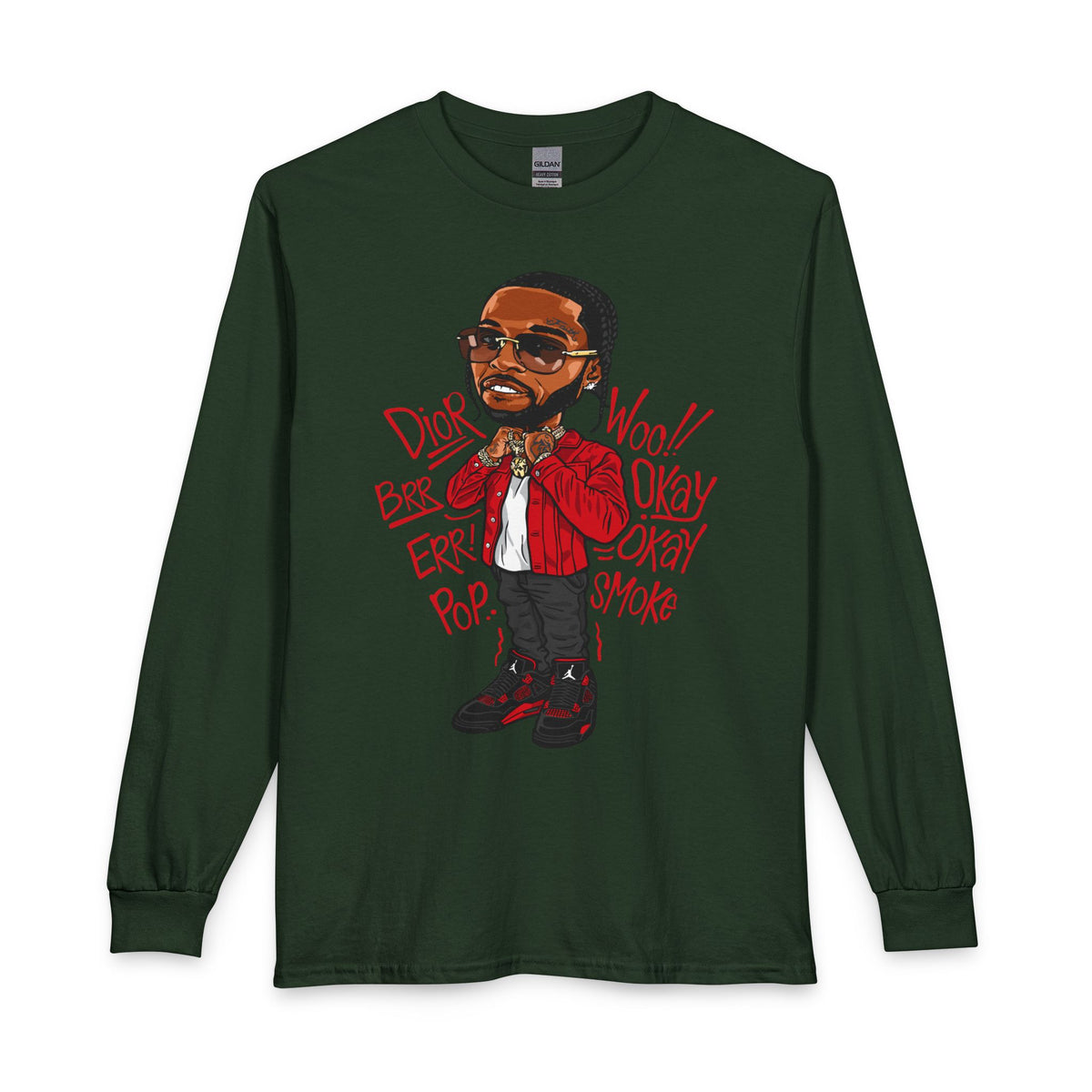 Hip Hop Artist Long Sleeve Tee — Urban Music Graphic Shirt