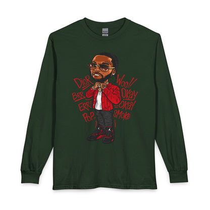 Hip Hop Artist Long Sleeve Tee — Urban Music Graphic Shirt