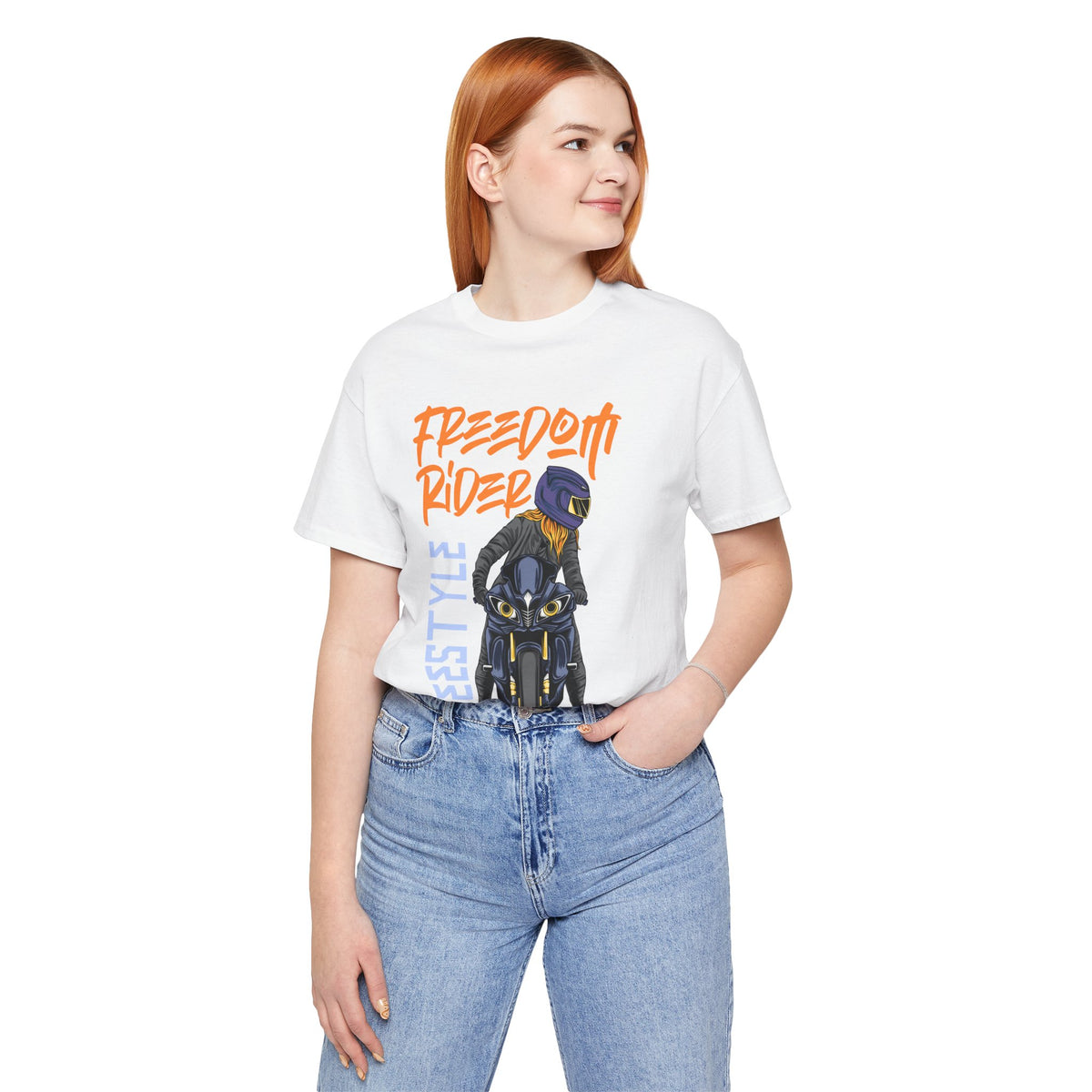 Freedom Rider Motorcycle Tee – "Freedom Rider" Streetstyle Biker T-Shirt
