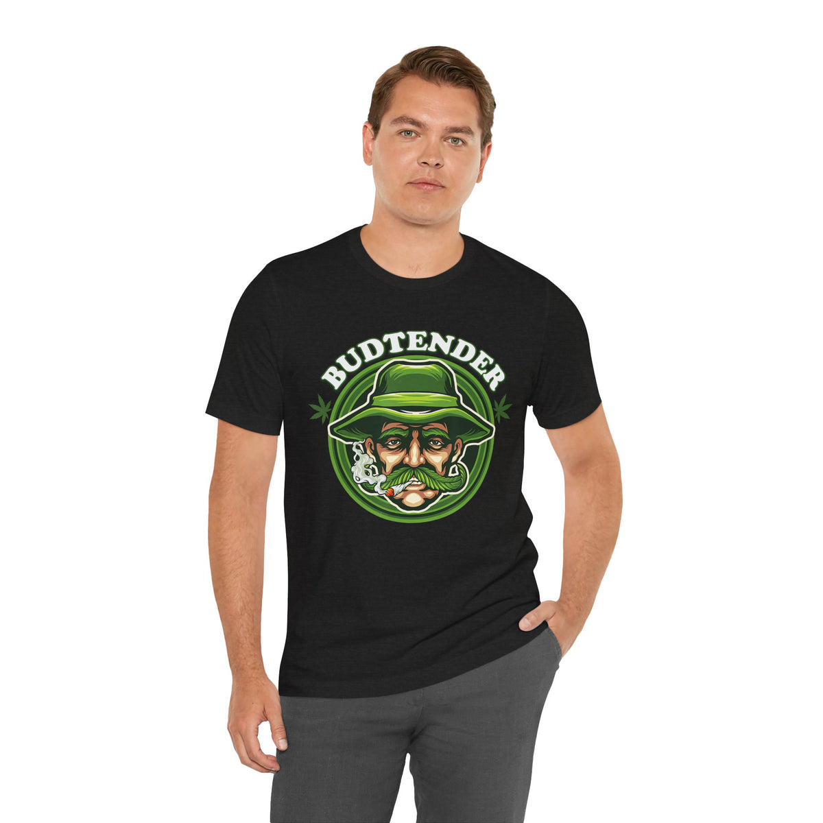 Budtender Graphic Tee – Retro Smoking Stoner Design