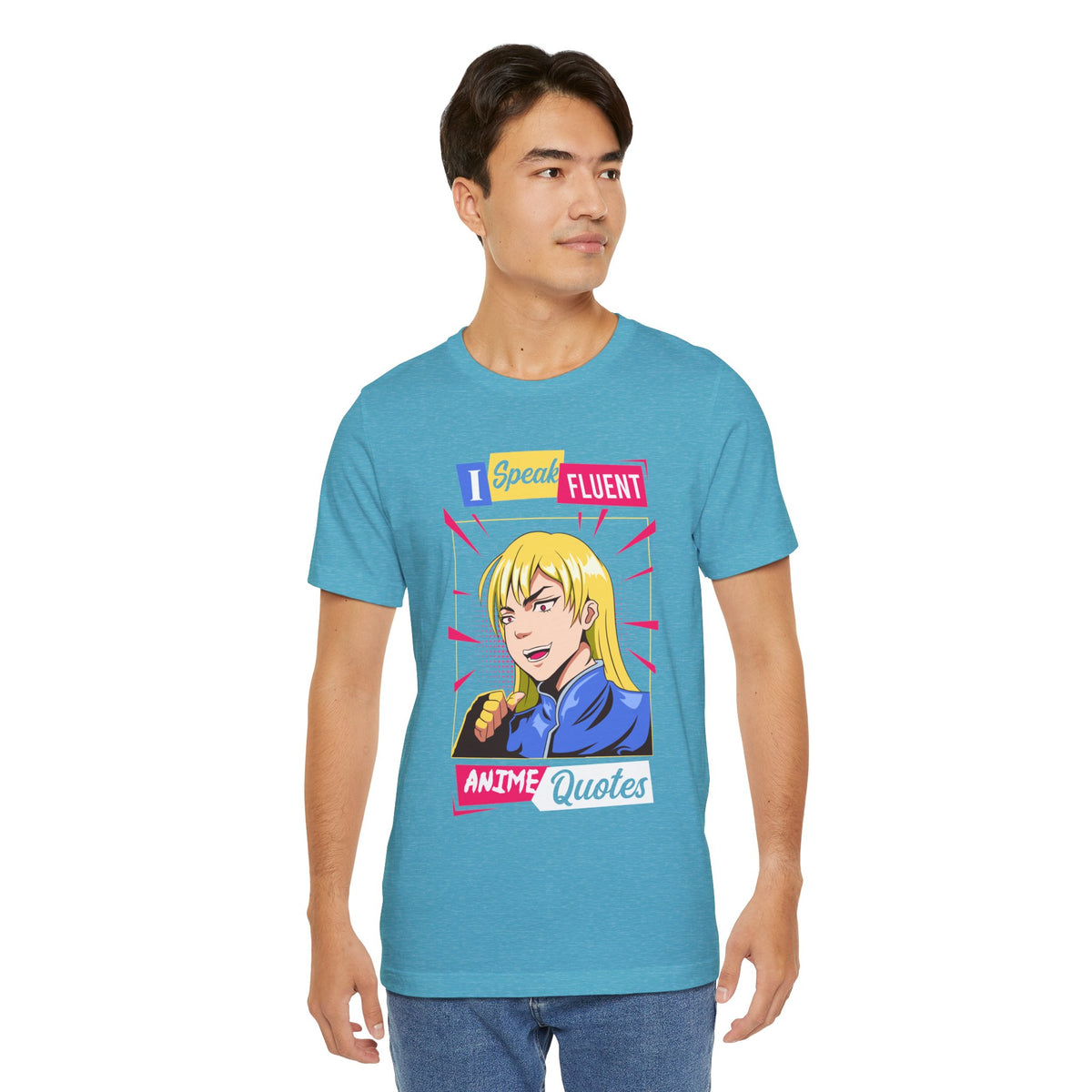 Anime Quotes T-Shirt — "I Speak Fluent Anime Quotes" Retro Manga Style Tee