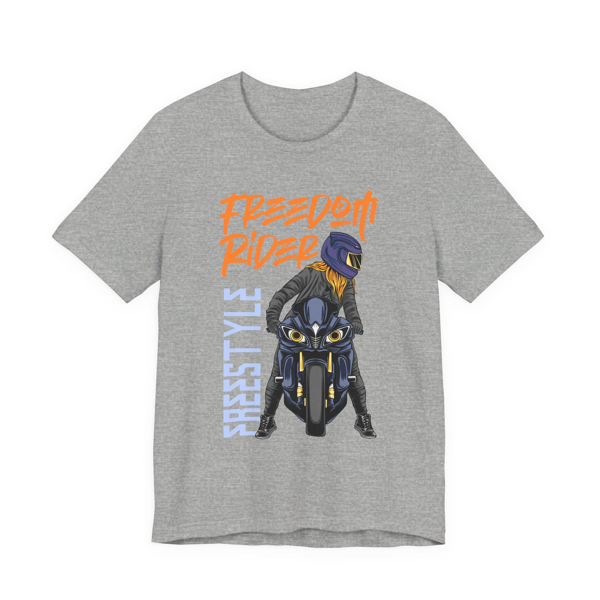 Freedom Rider Motorcycle Tee – "Freedom Rider" Streetstyle Biker T-Shirt