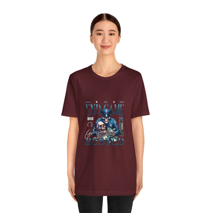 Endgame Got Busted Tee — Police Skull Graphic T-Shirt