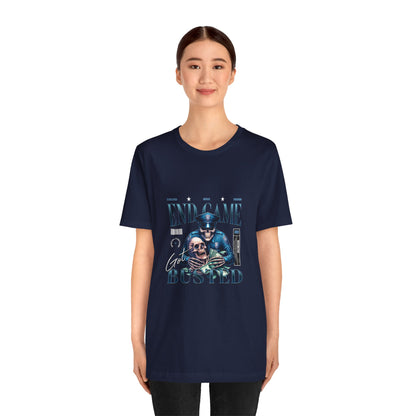 Endgame Got Busted Tee — Police Skull Graphic T-Shirt