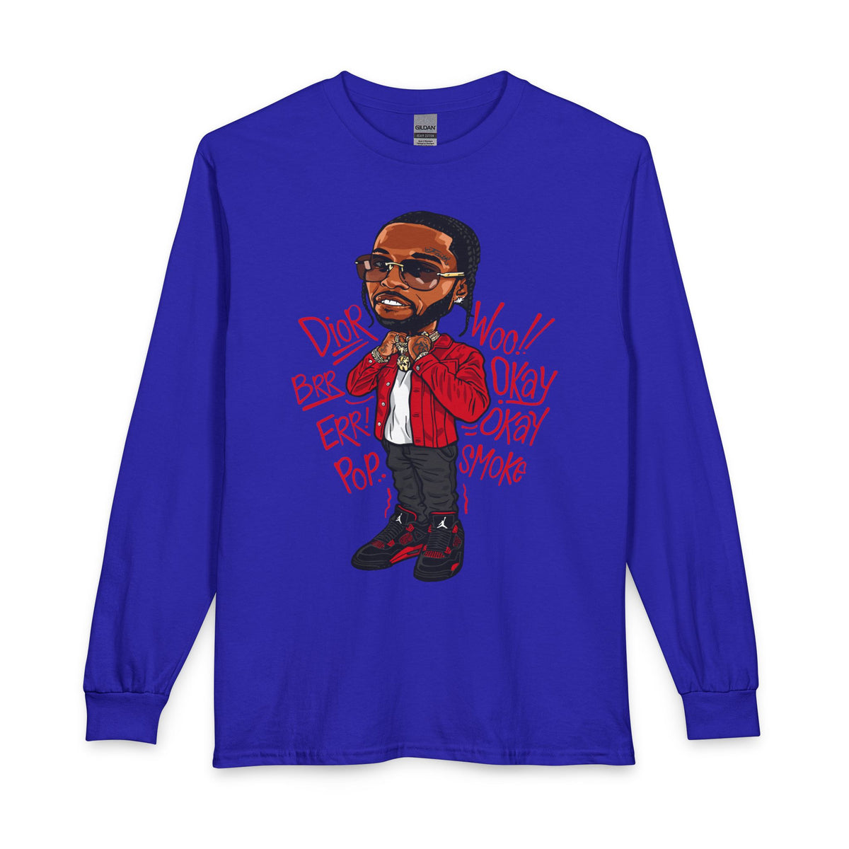 Hip Hop Artist Long Sleeve Tee — Urban Music Graphic Shirt