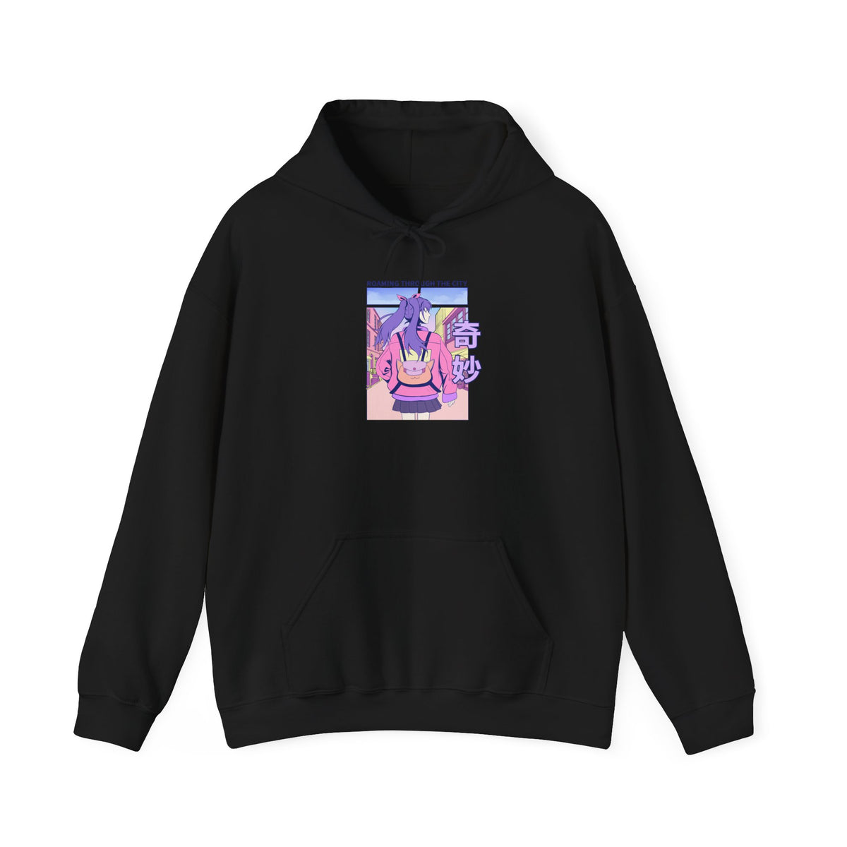Anime Bunny Hoodie — Pastel Vaporwave Eeyore-Inspired Graphic