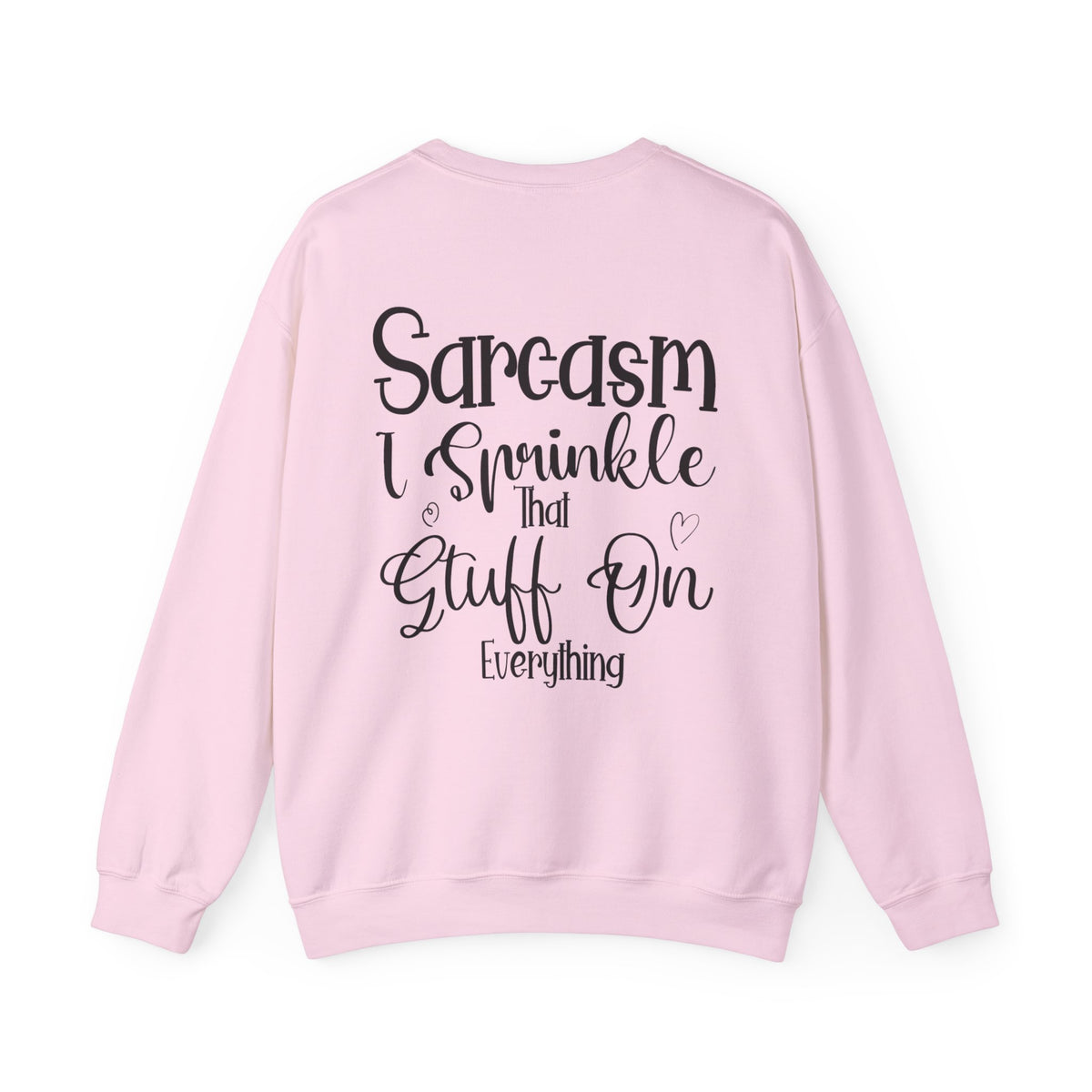 Funny Coffee Owl Crewneck Sweatshirt — "Sorry for What I Said Before Coffee" / Sarcasm Back Print
