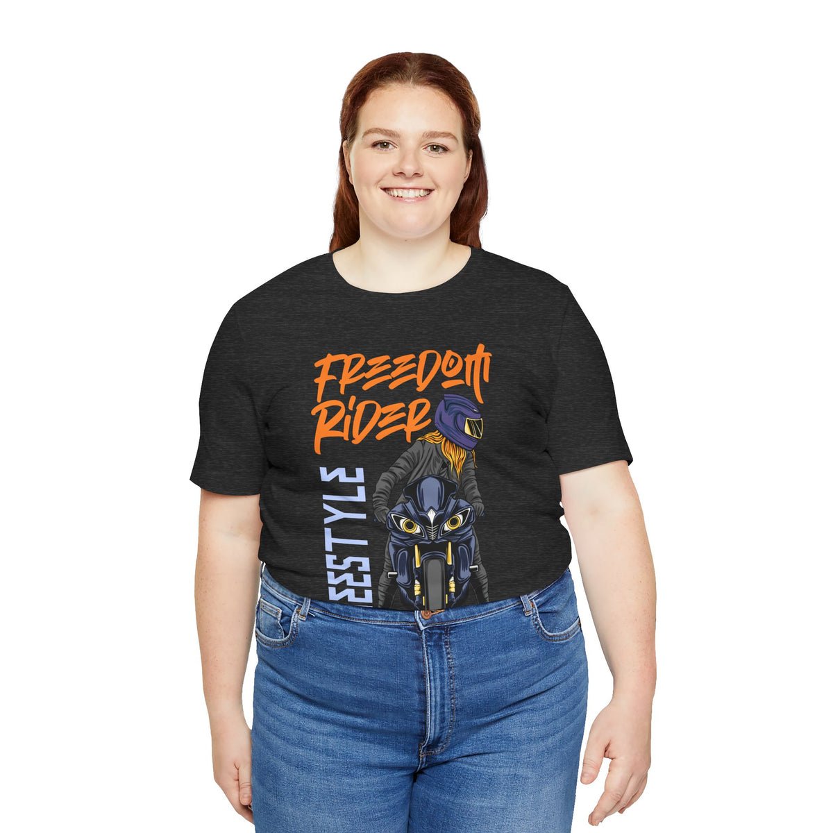 Freedom Rider Motorcycle Tee – "Freedom Rider" Streetstyle Biker T-Shirt