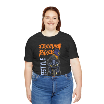 Freedom Rider Motorcycle Tee – "Freedom Rider" Streetstyle Biker T-Shirt