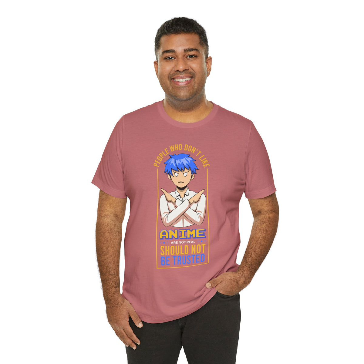 Anime Skeptic T‑Shirt — "People Who Don’t Like Anime Should Not Be Trusted" Graphic Tee