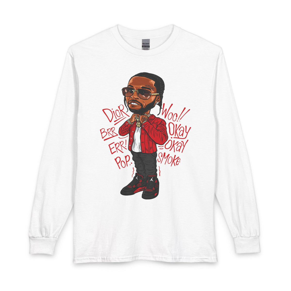 Hip Hop Artist Long Sleeve Tee — Urban Music Graphic Shirt